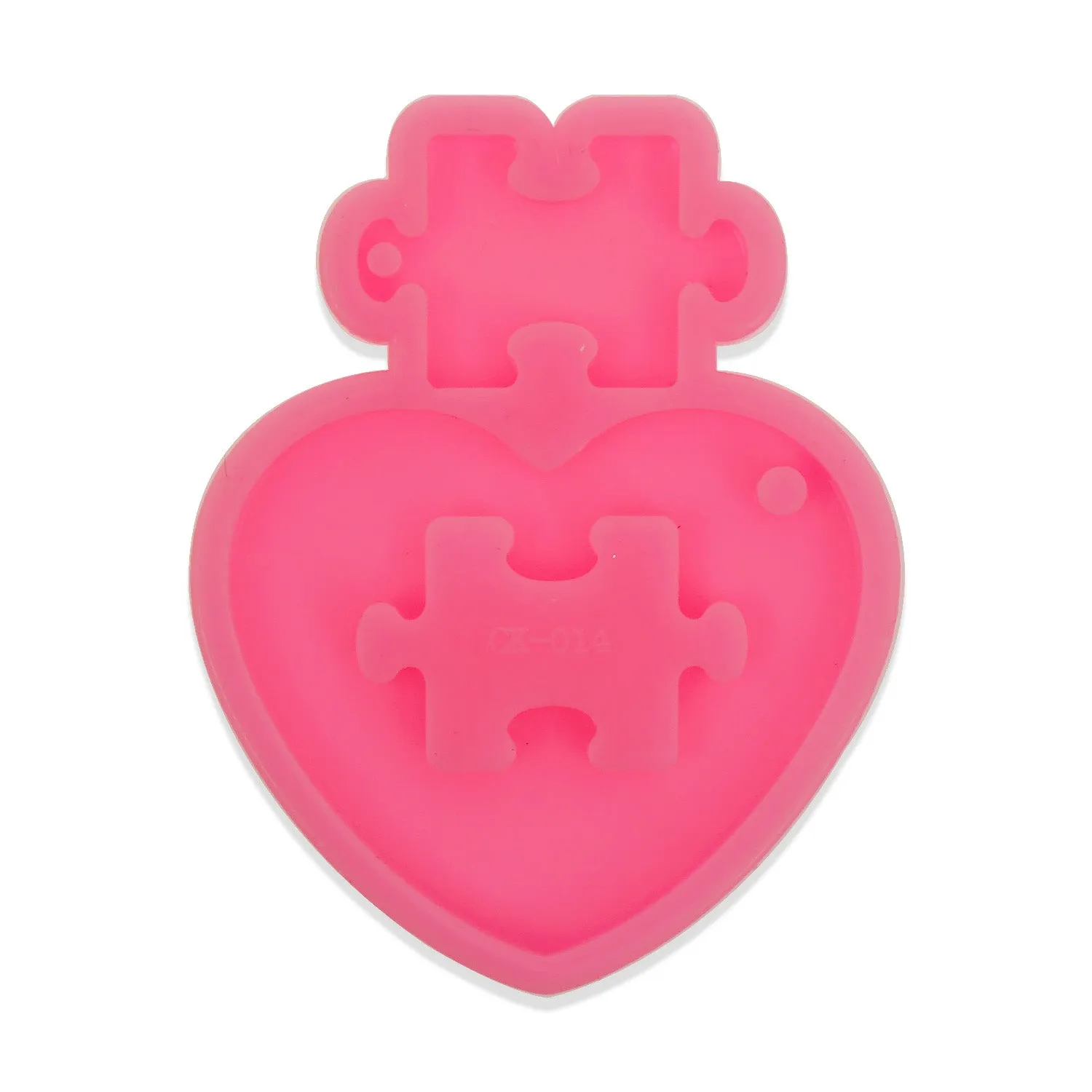 1 Piece Silicone Puzzle Mold Heart Shape Puzzle Mold Resin Kaychain Mold Silicone Mold For Epoxy Resin 10363450