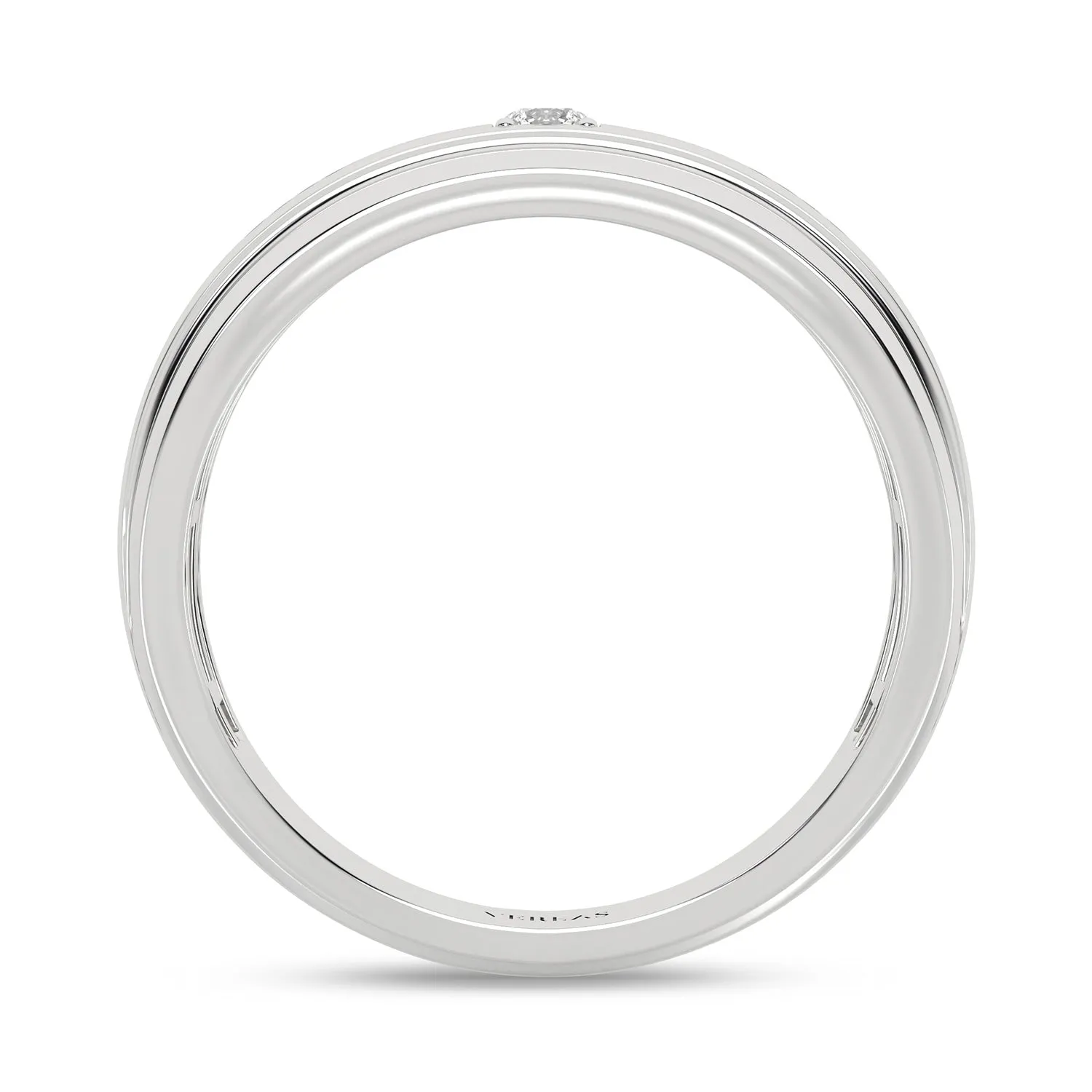 1-Stationed Round Diamond Band