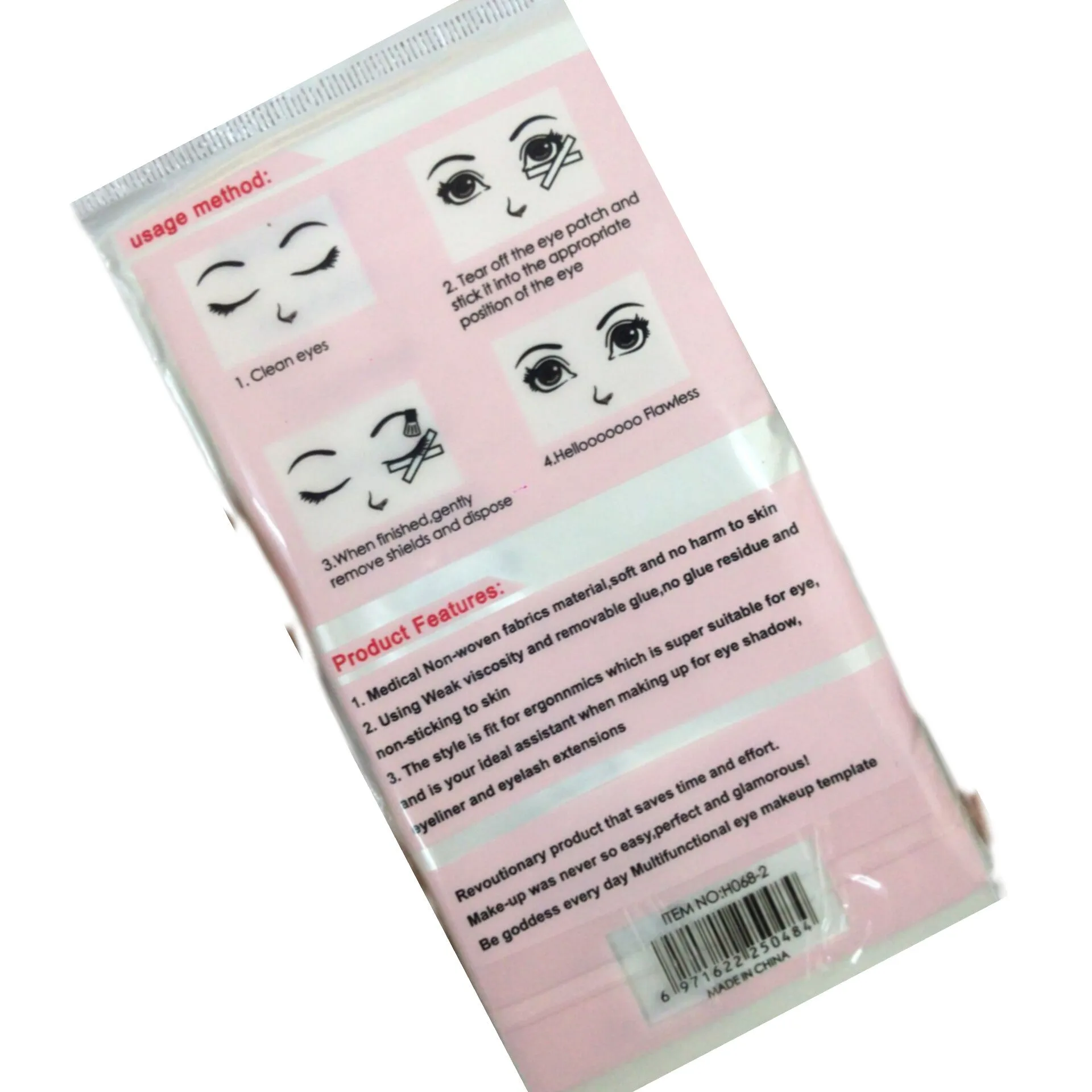 10pcs/pack Eyelash Extension Tape Medical Non-woven Fabrics Patches Eyelash Under Eye Pads Grafting Eyelash Special Eye Patch