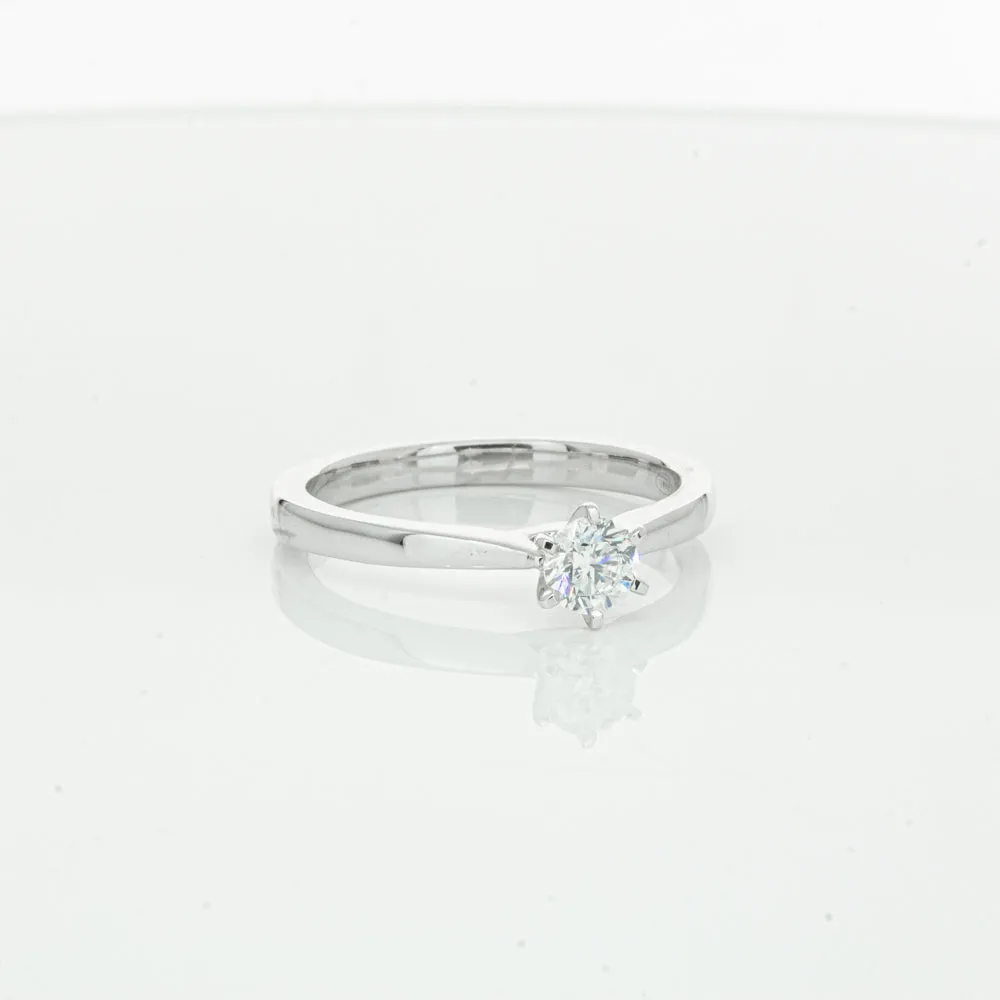 18ct White Gold .35ct Diamond Capri Ring