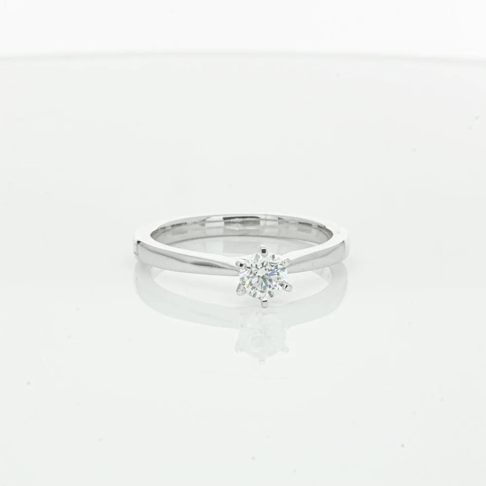 18ct White Gold .35ct Diamond Capri Ring