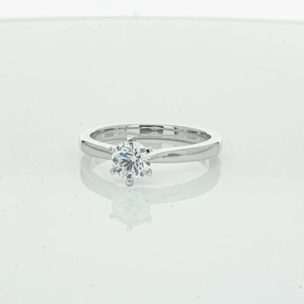 18ct White Gold .50ct Diamond Capri Ring