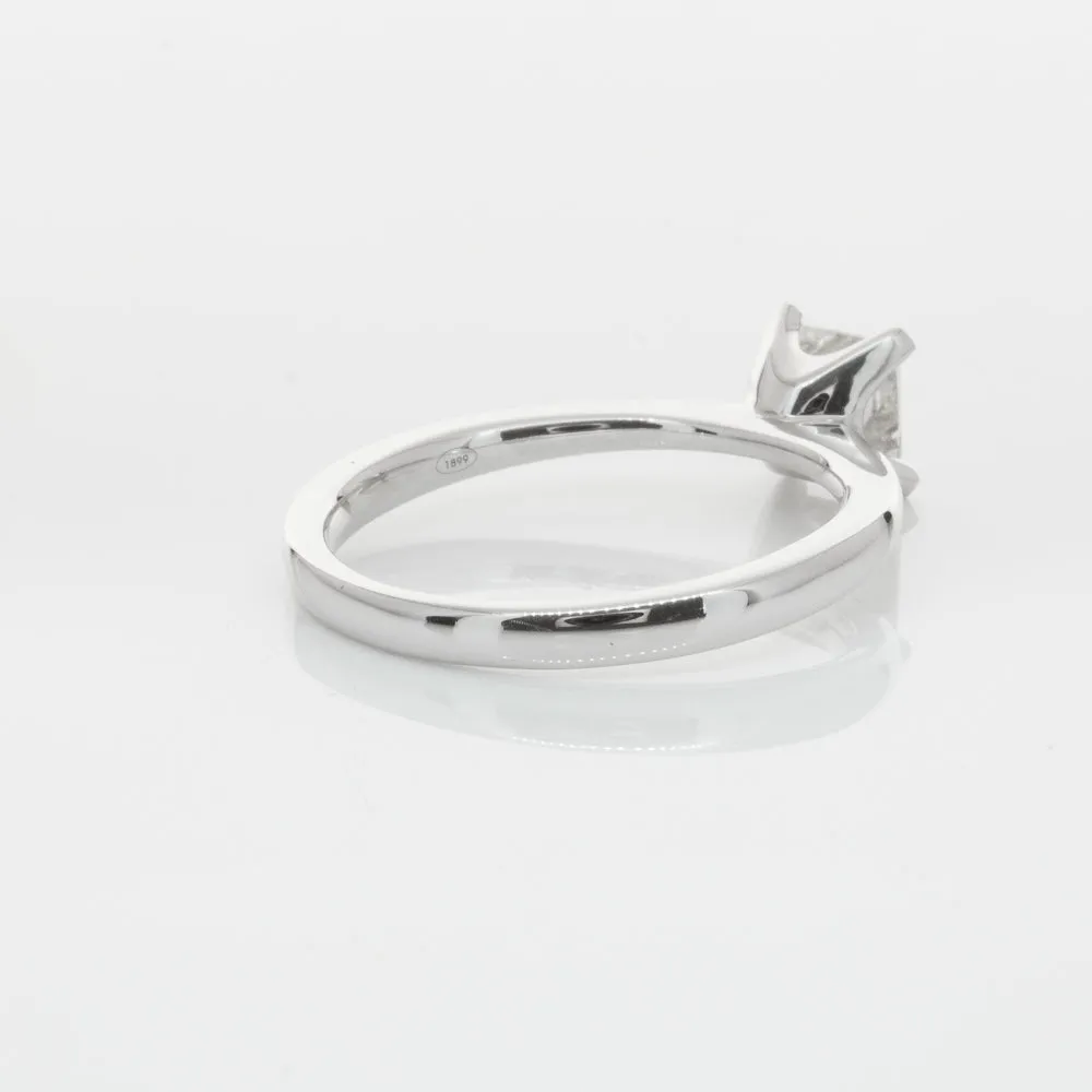 18ct White Gold .71ct Princess Cut Diamond Royale Ring