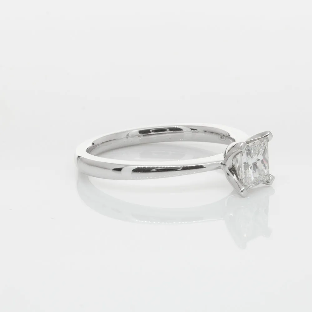 18ct White Gold .71ct Princess Cut Diamond Royale Ring