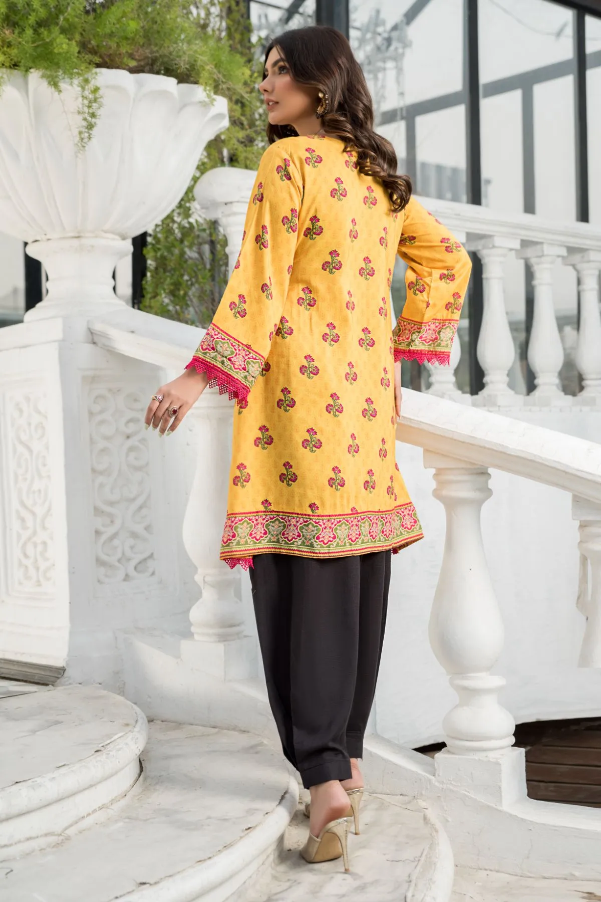 1PC Anarkali Digital Linen Shirt 58