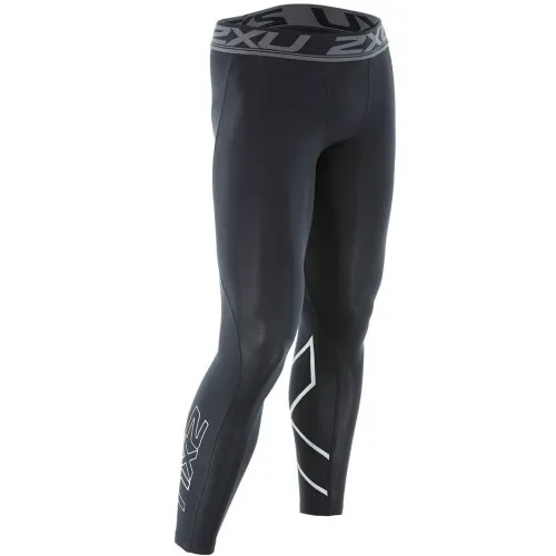 2XU Men's Accelerate Compression Tights-MA4476B (BLK/SIL)