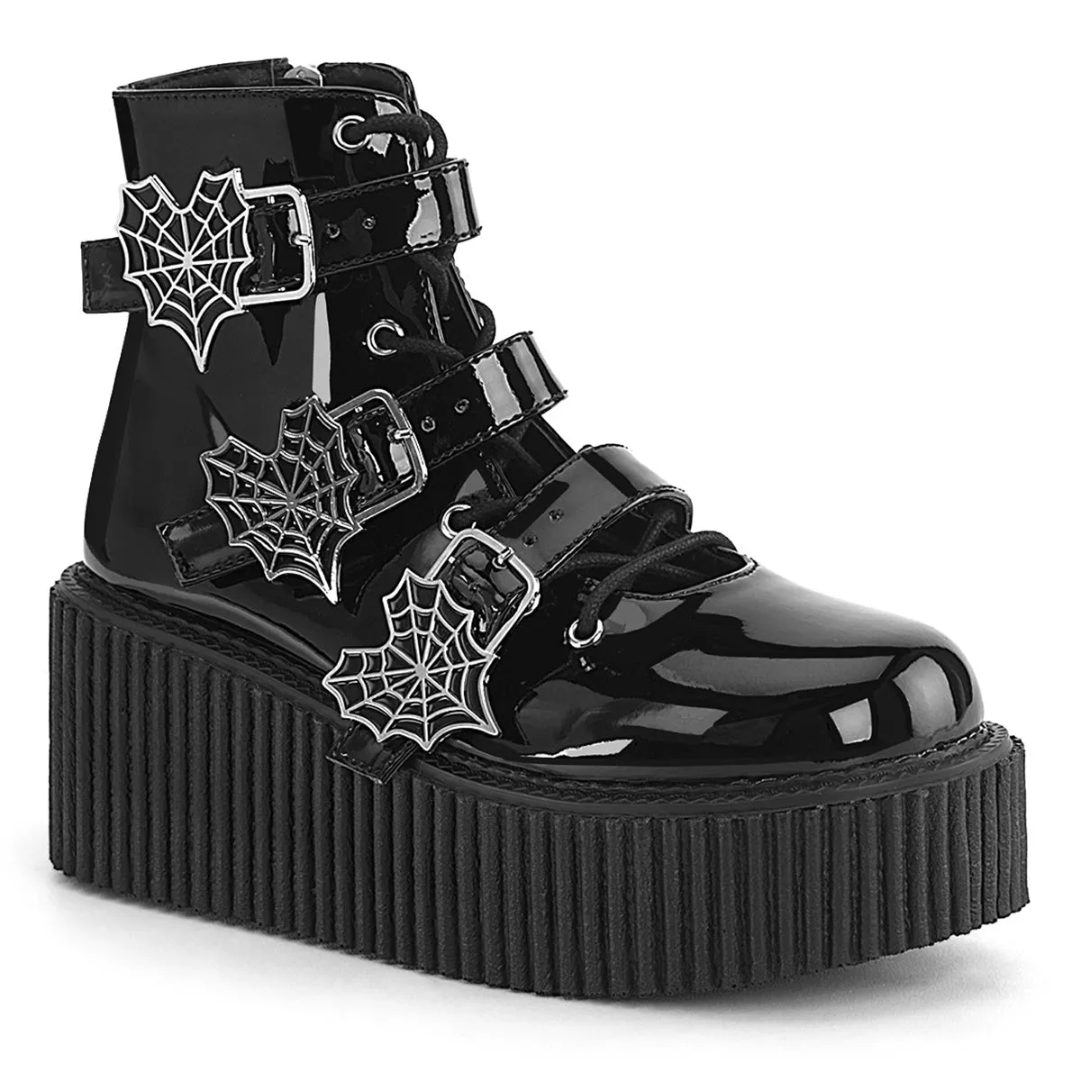 3 Inch Platform CREEPER-260 Black Patent