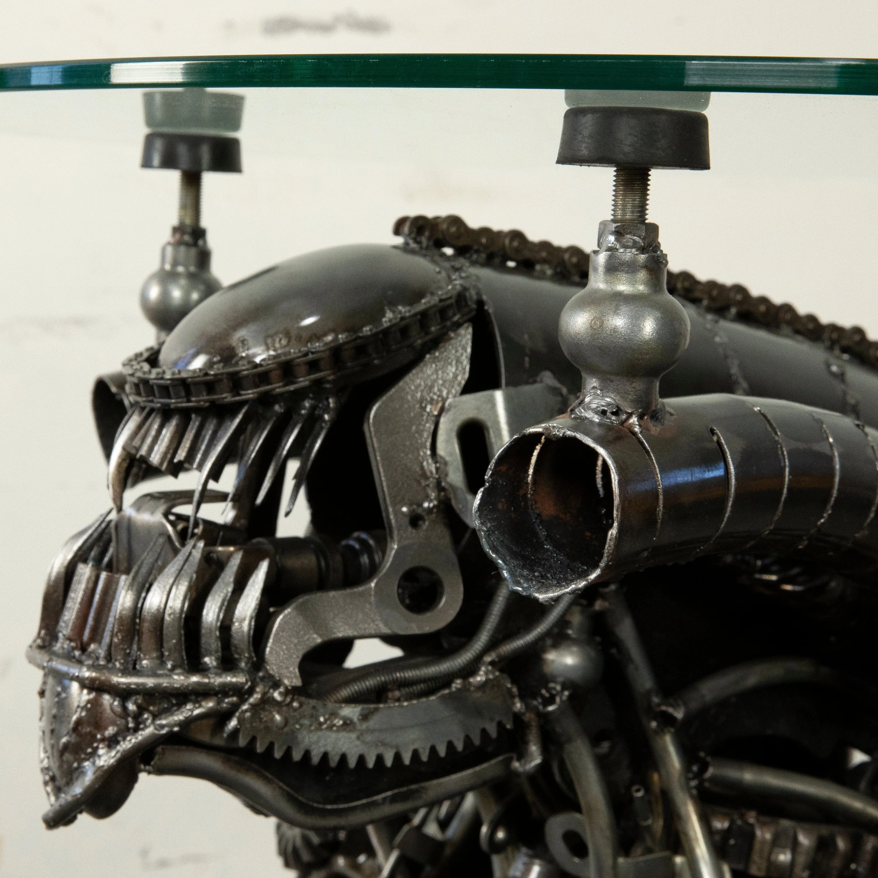 36 Alien Inspired Recycled Metal Sculpture Table