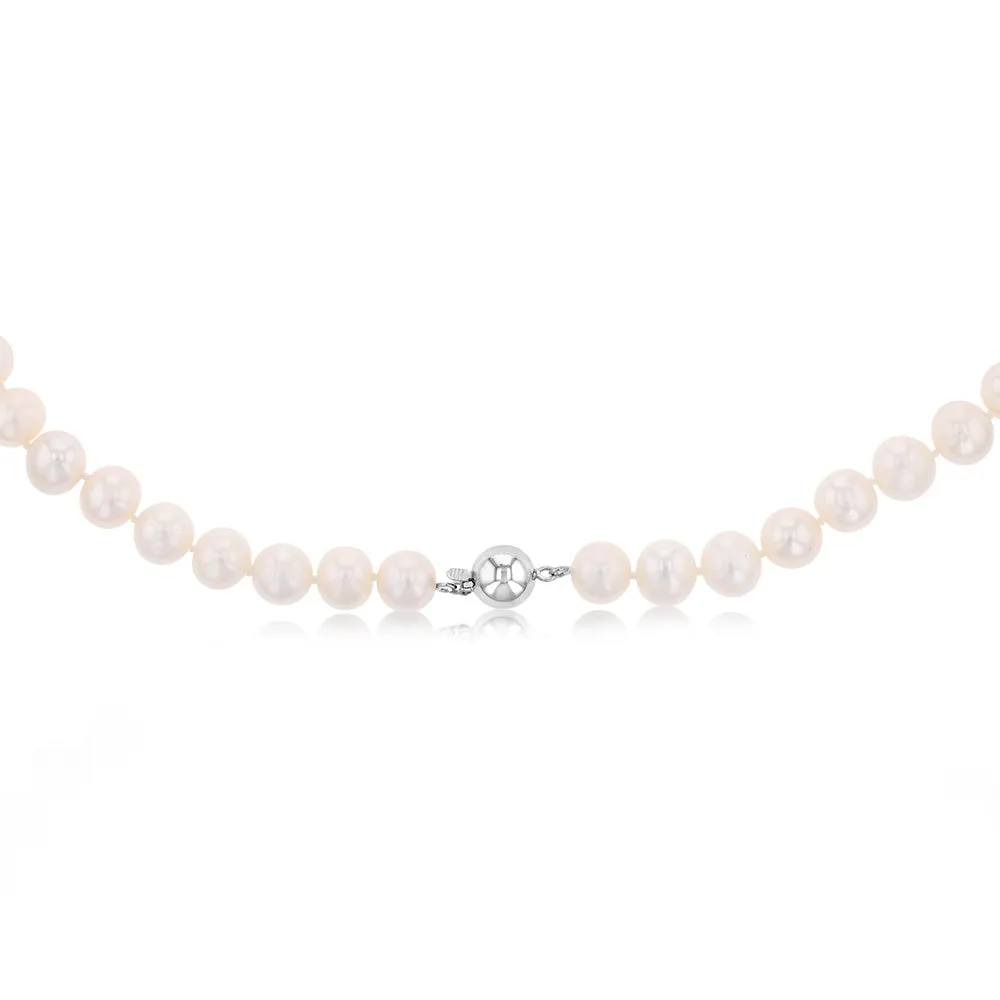 45cm Freshwater Pearl Strand with Silver Clasp