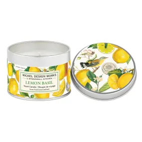 5.5 Ounce Lemon Basil Travel Candle