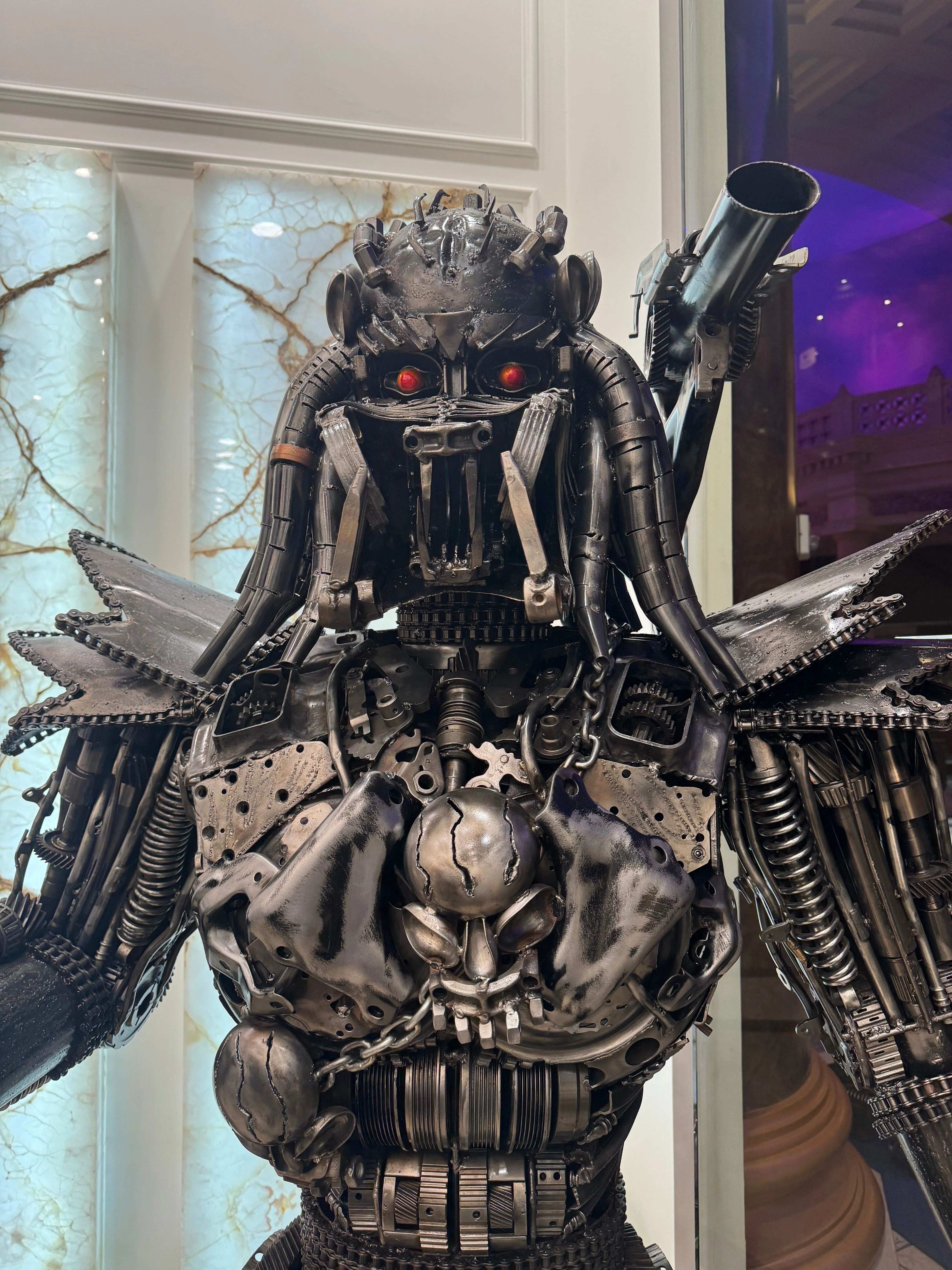 79 Predator Inspired Recycled Metal Art Sculpture