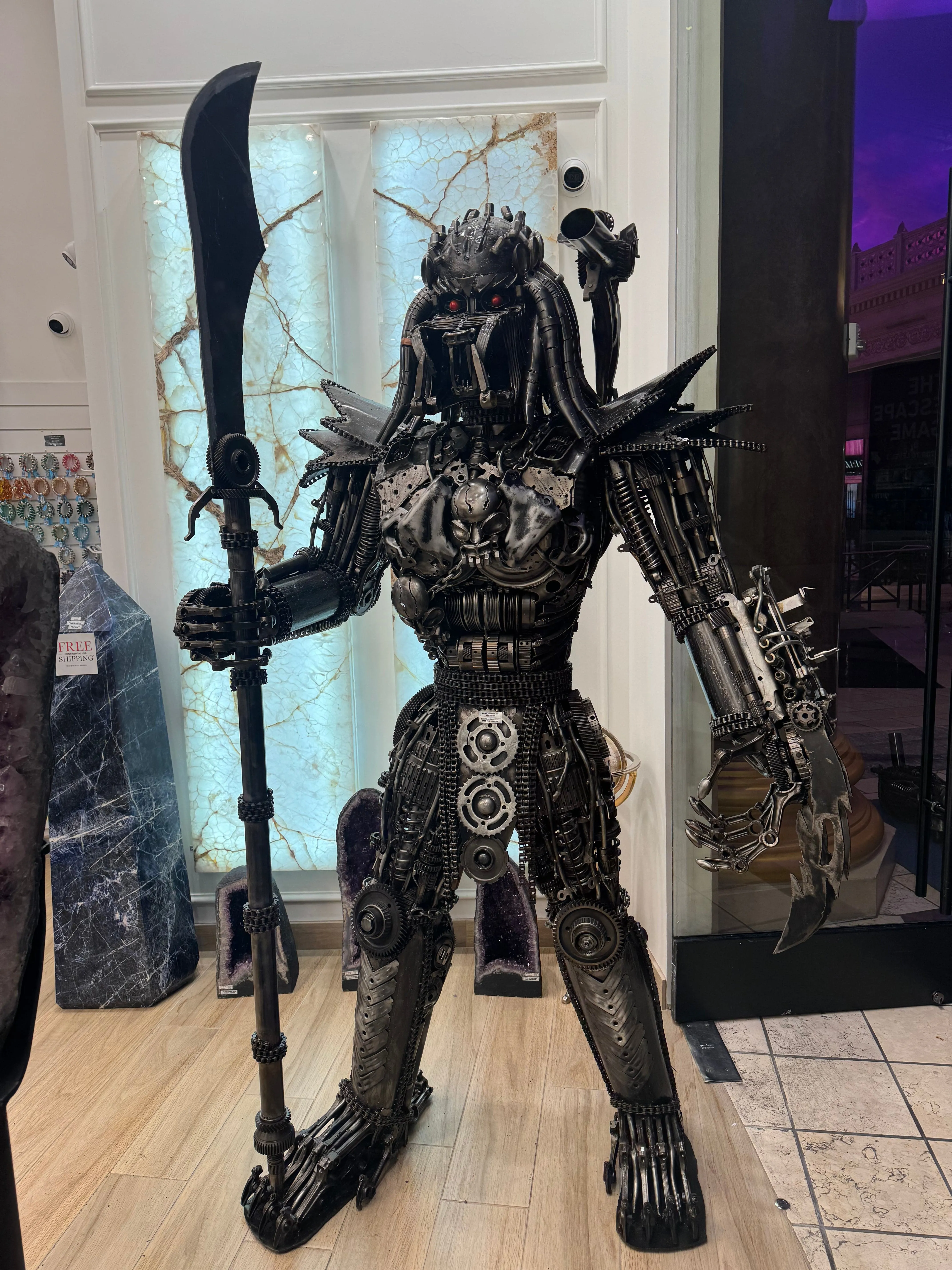 79 Predator Inspired Recycled Metal Art Sculpture