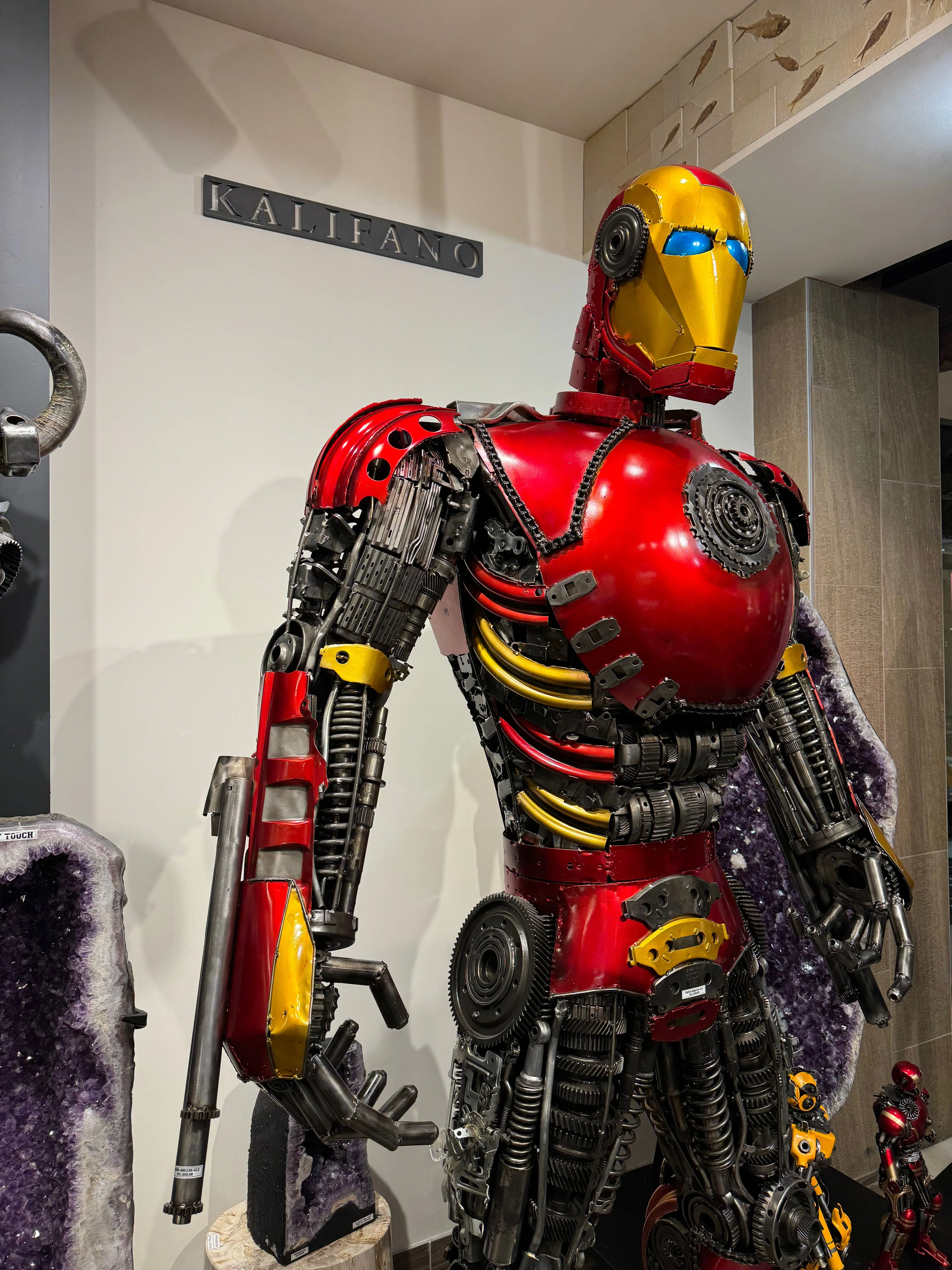 91 Iron Man Inspired Recycled Metal Art Sculpture