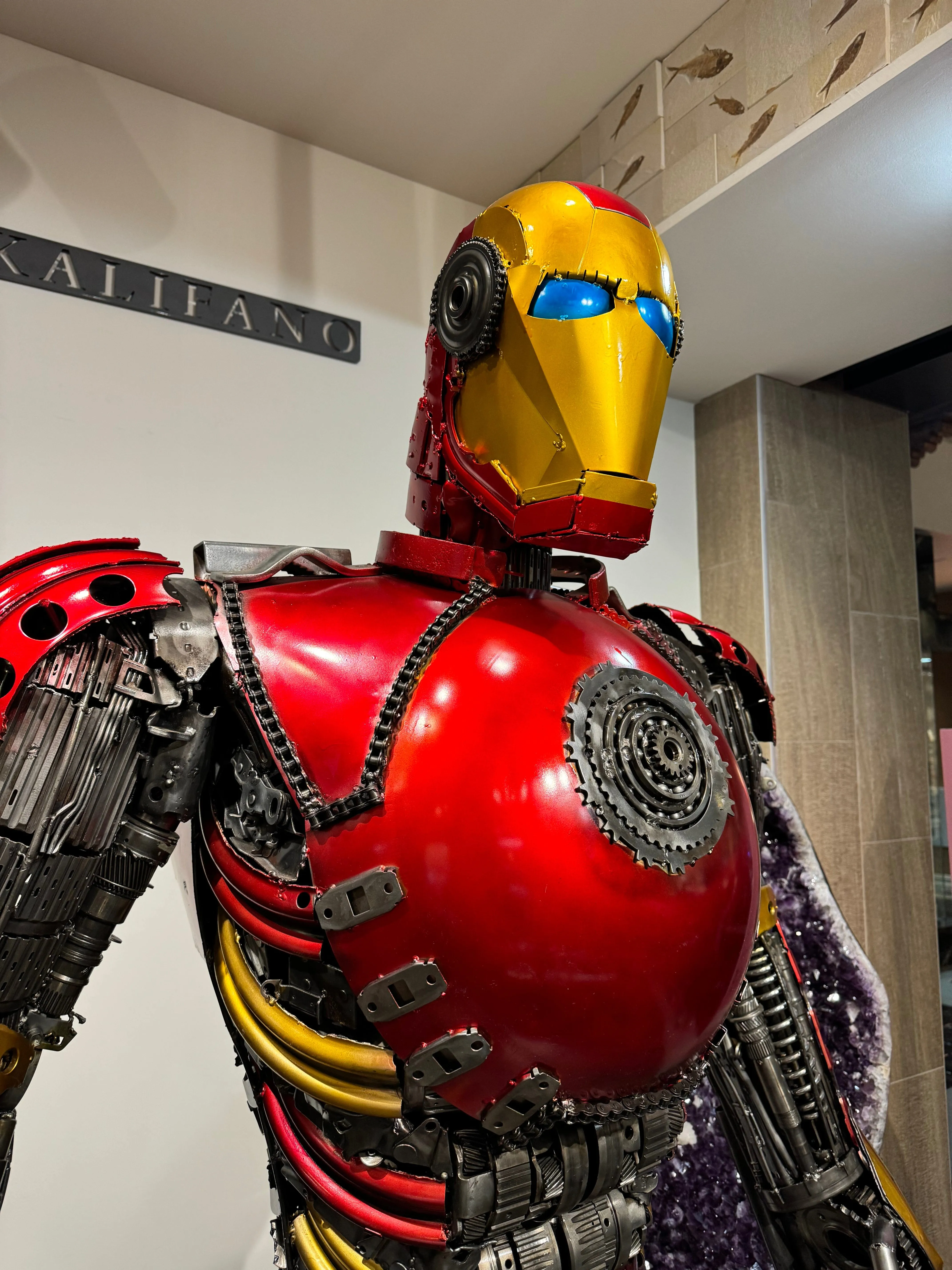 91 Iron Man Inspired Recycled Metal Art Sculpture