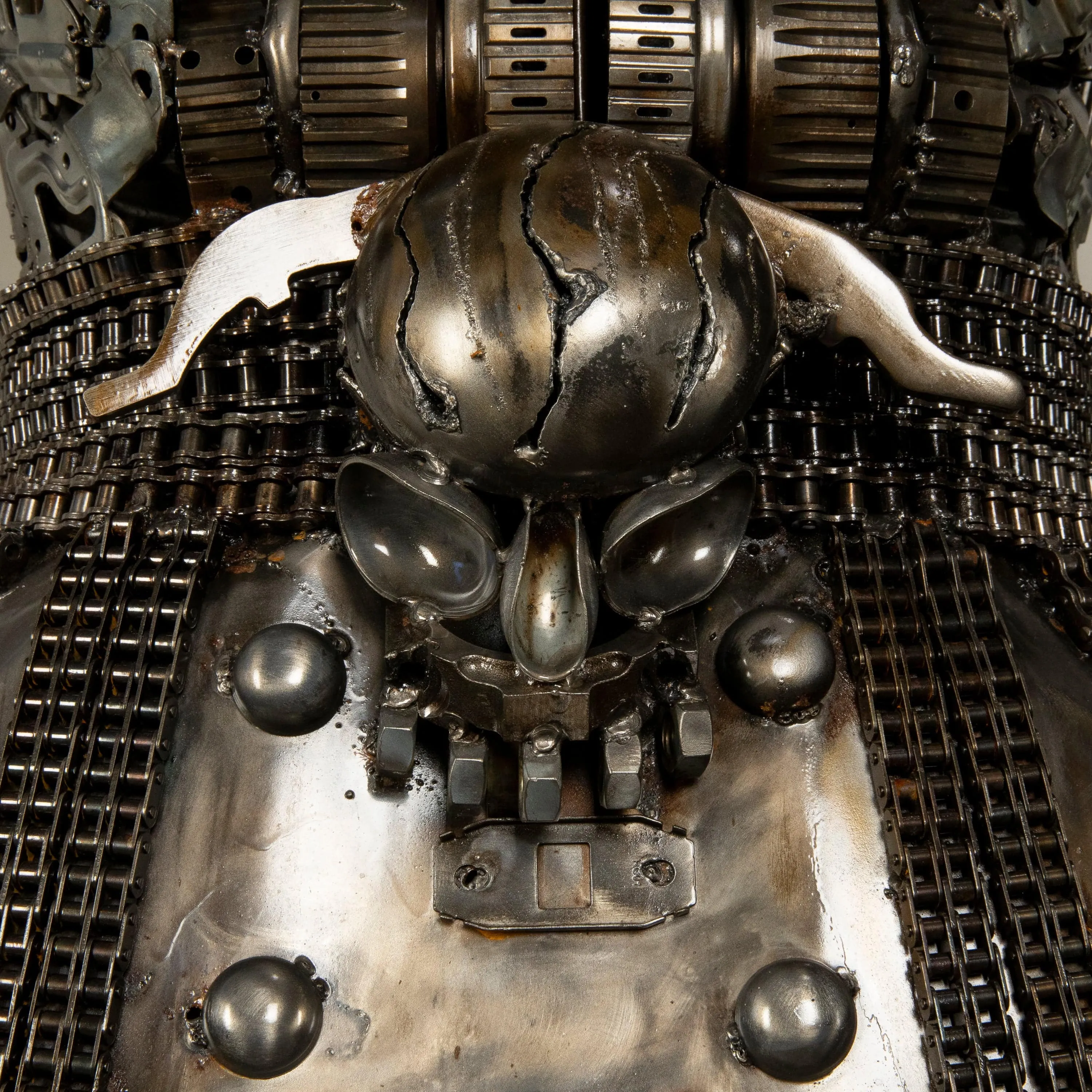 91 Knight Recycled Metal Art Sculpture