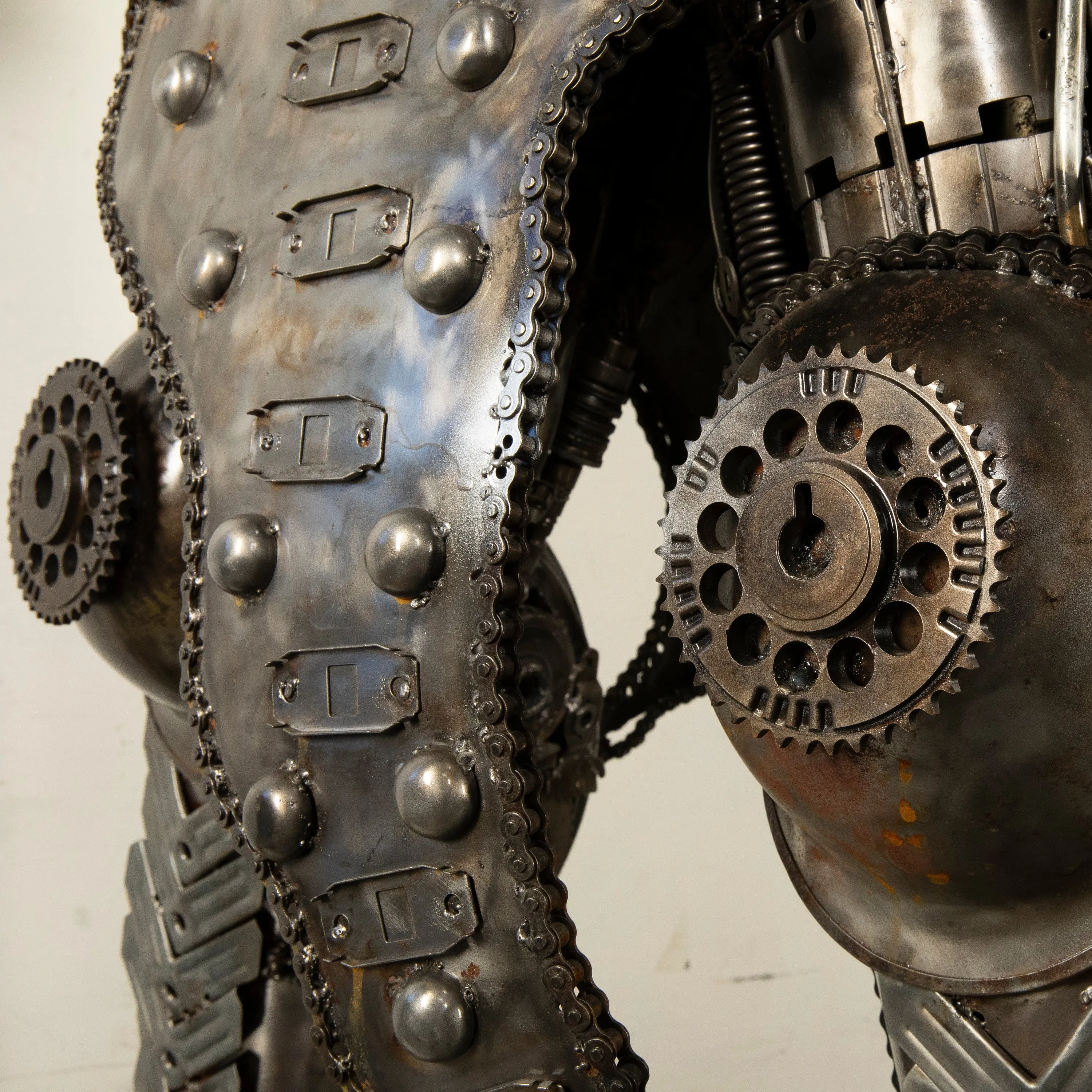 91 Knight Recycled Metal Art Sculpture