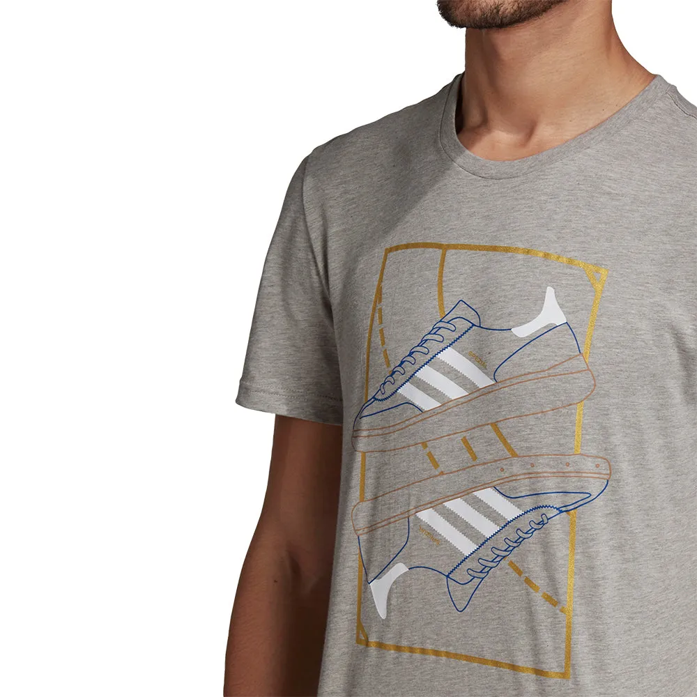 Adidas Originals Men's Handball Spezial Graphic T-Shirt - Grey