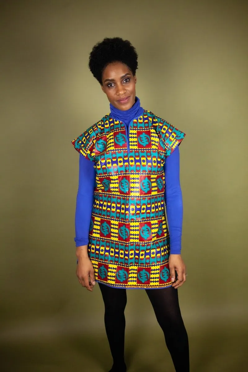 African Shift Dress In Kente