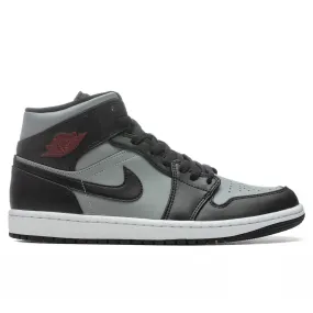 Air Jordan 1 Mid - Black/Gym Red/Particle Grey