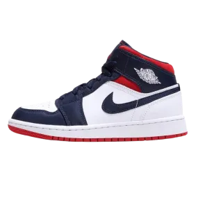 Air Jordan 1 Mid GS 'USA Olympic'