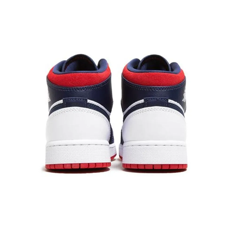 Air Jordan 1 Mid GS 'USA Olympic'