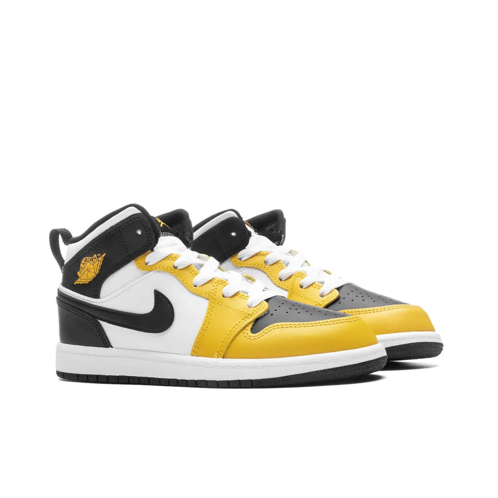 Air Jordan 1 Mid (PS) - Yellow Ochre/Black/White