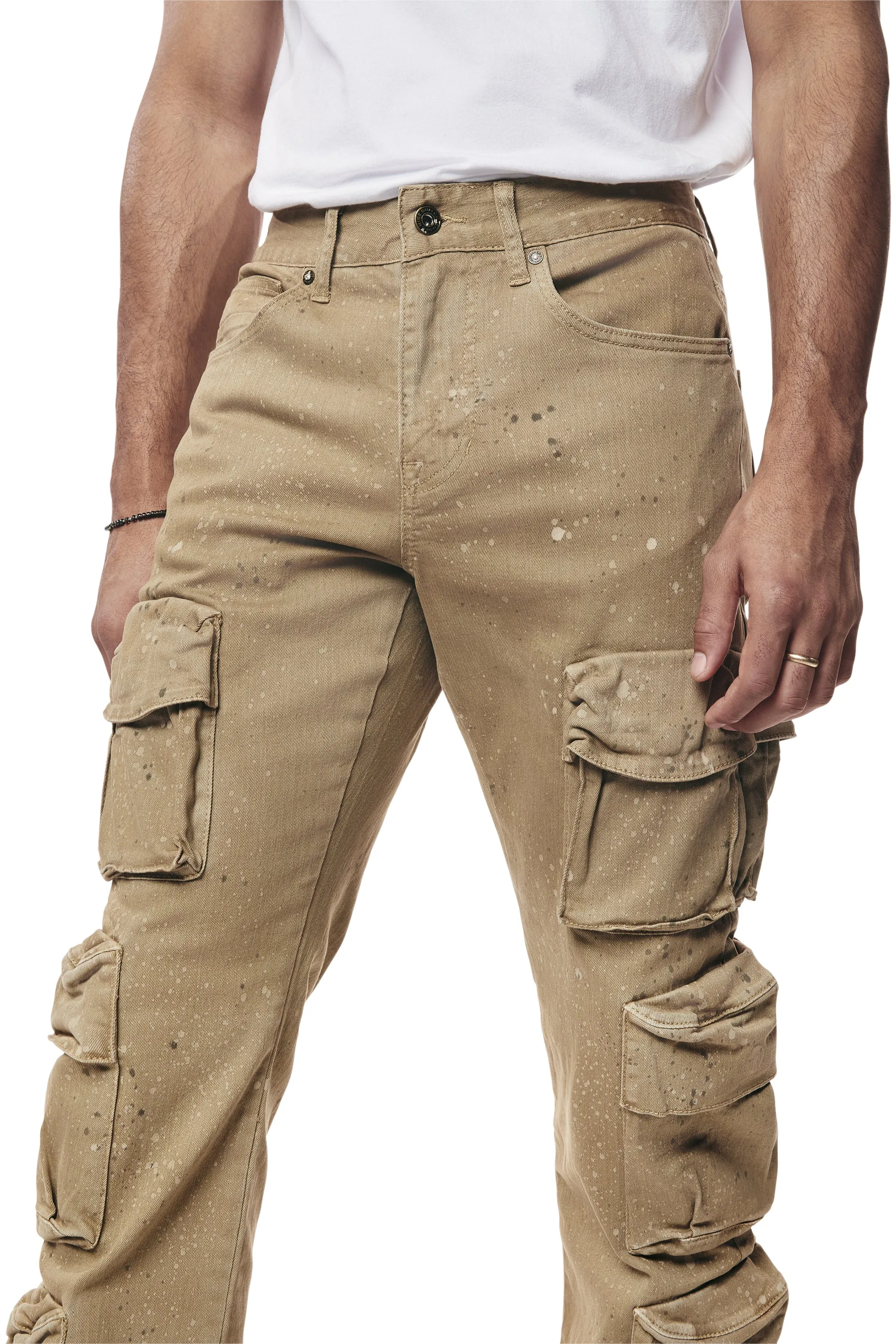 Airbrushed & Heavy Splattered Twill Pants - Cortado