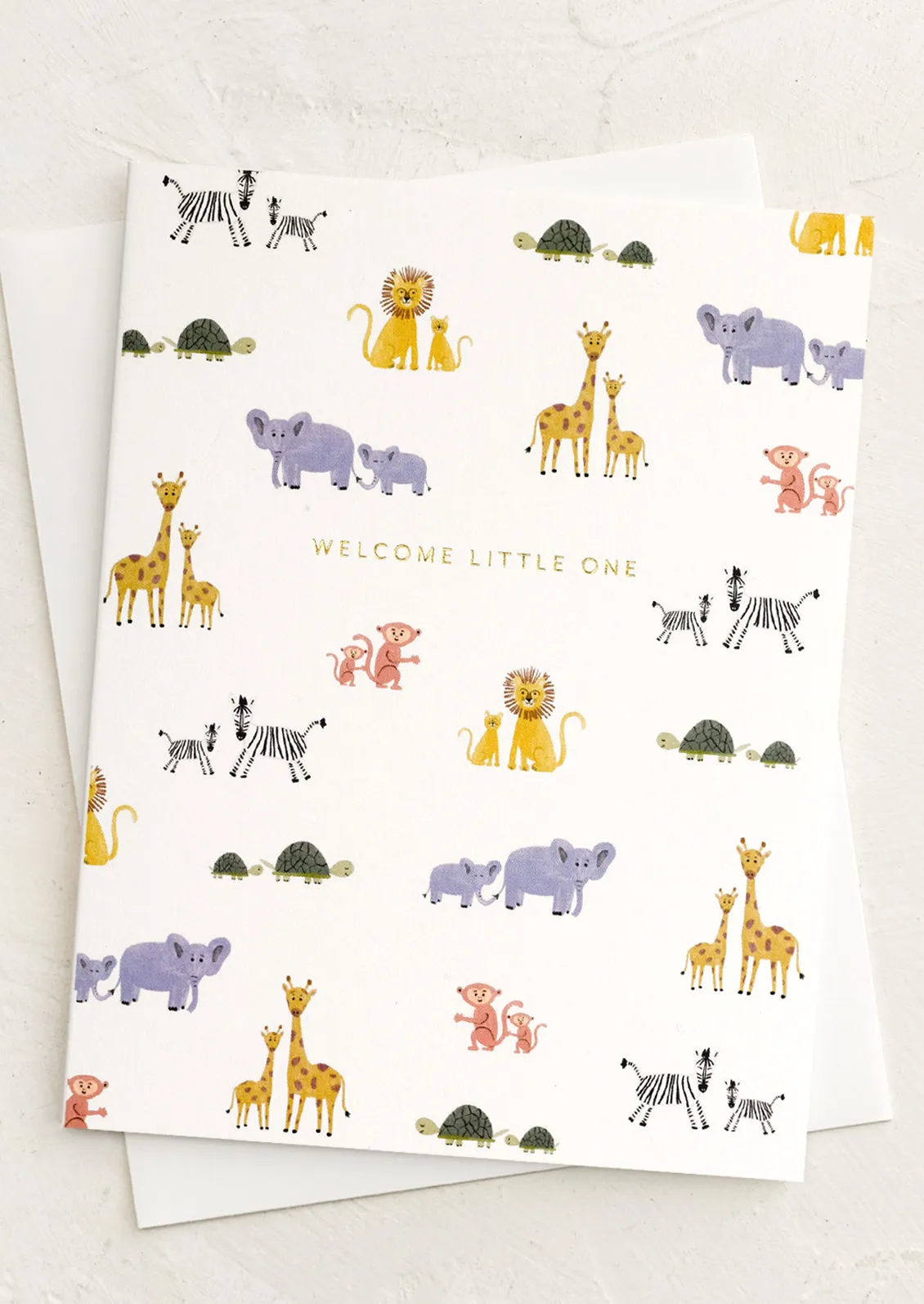 Animals Welcome Little One Card