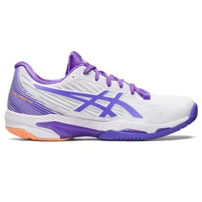 Asics Women Shoes Solution Speed FF 2 Tennis Shoes - White/Amethyst