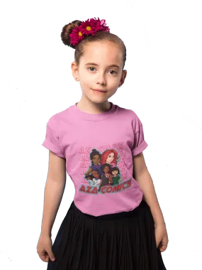 Aza Comics Aza Mini Girls Superhero Tee