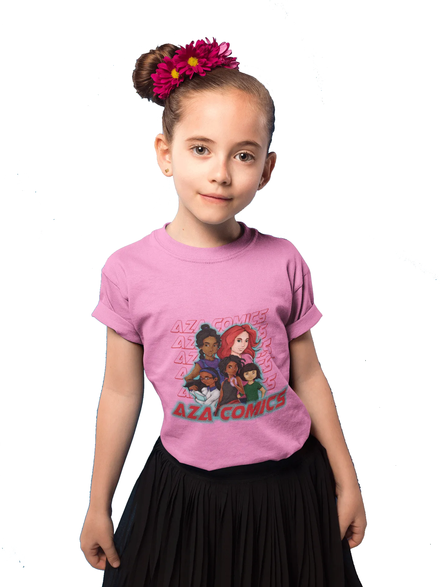 Aza Comics Aza Mini Girls Superhero Tee