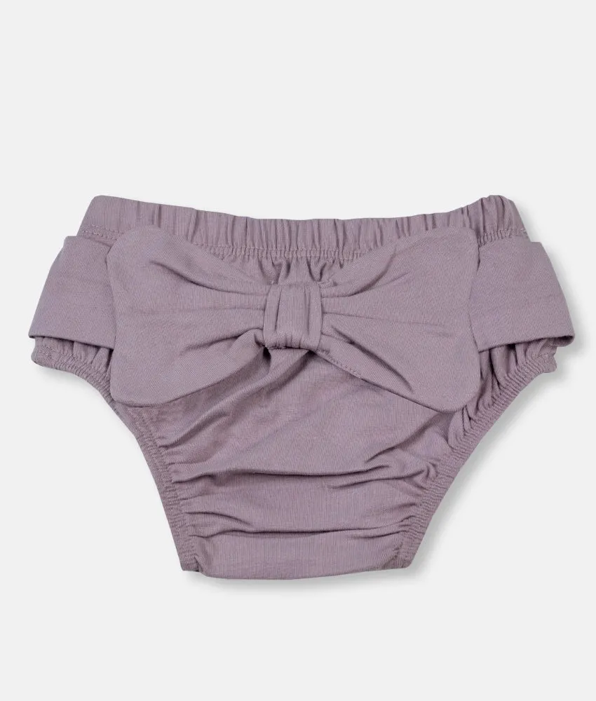 Baby Panty with Bow - Mauve Pink