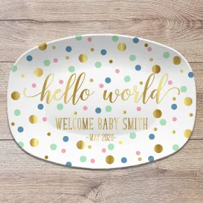 Baby Shower Personalized Platter