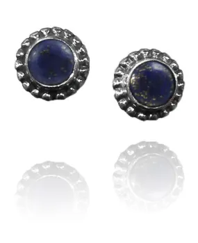 Bali Stone Studs Lapis Lazuli