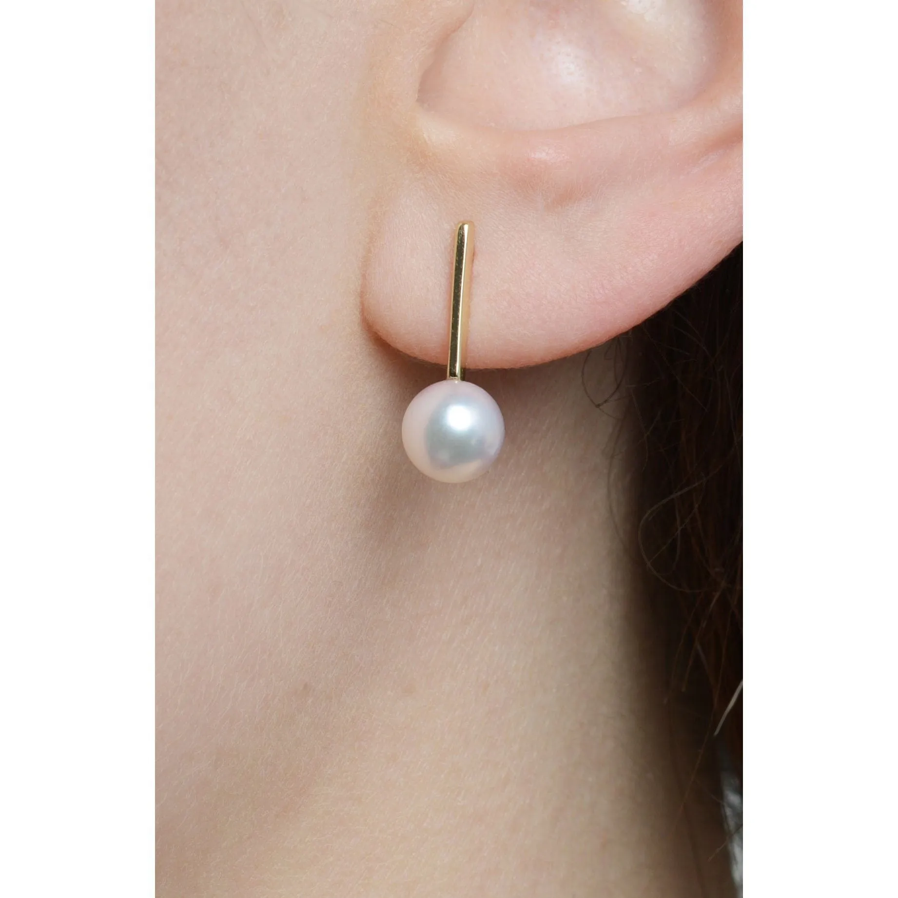 Bar Collection 7.5-8.0 mm Freshadama Pearl Earrings