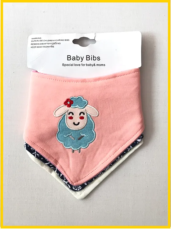 BB40-Pack of 3 Bandana Bibs