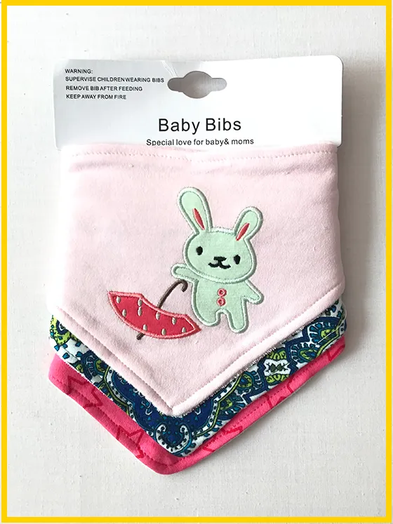 BB40-Pack of 3 Bandana Bibs