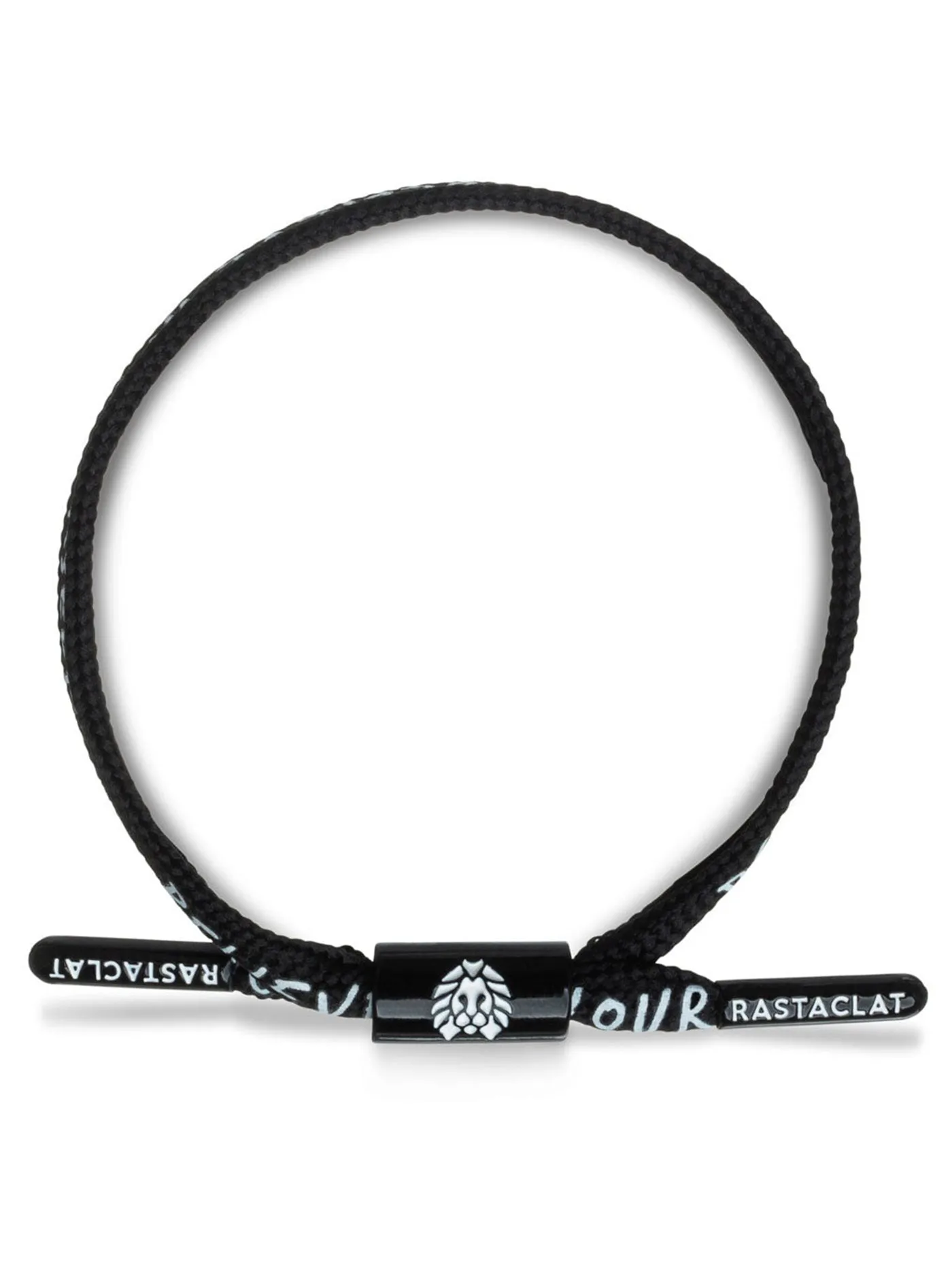 Believe Black Single Lace Bracelet