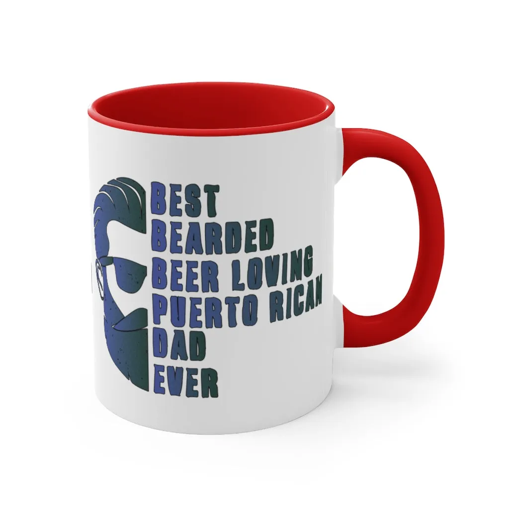 Best Bearded Dad - Accent Coffee Mug, 11oz