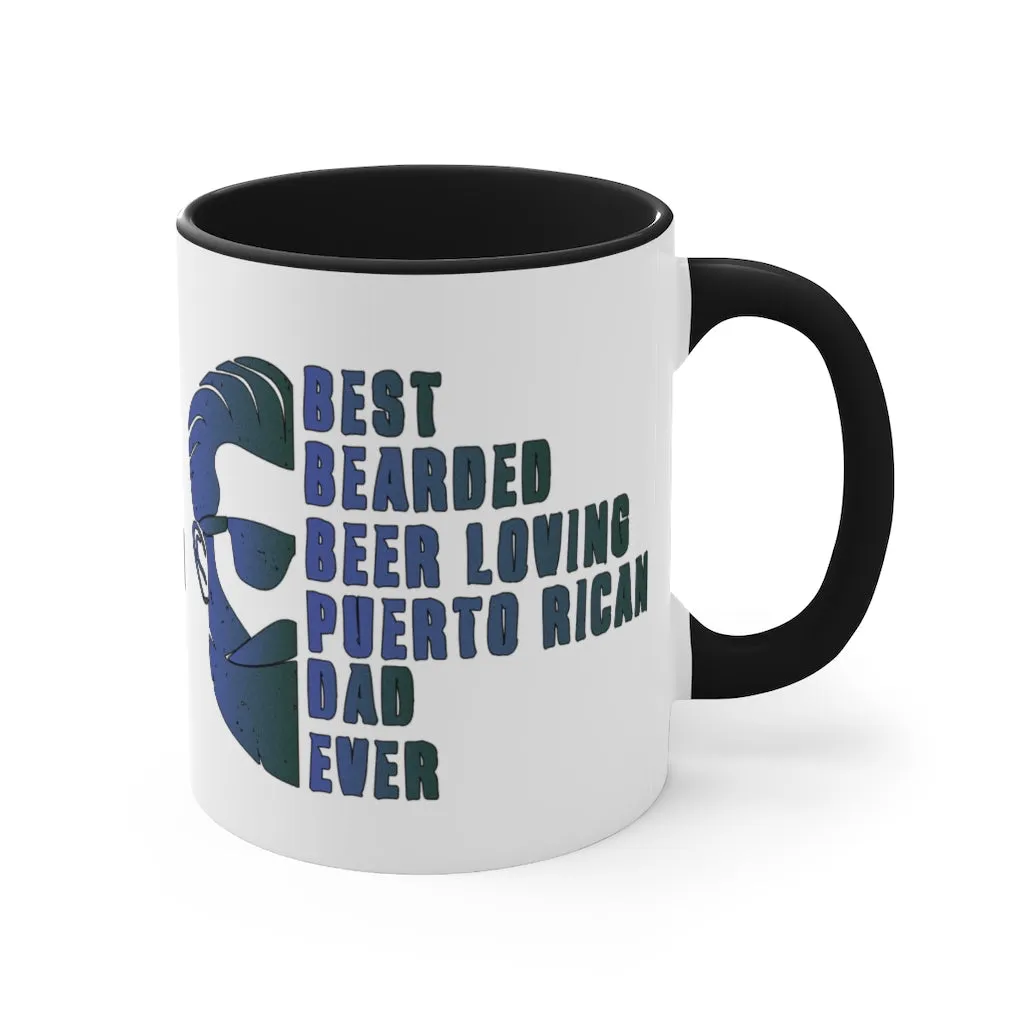 Best Bearded Dad - Accent Coffee Mug, 11oz