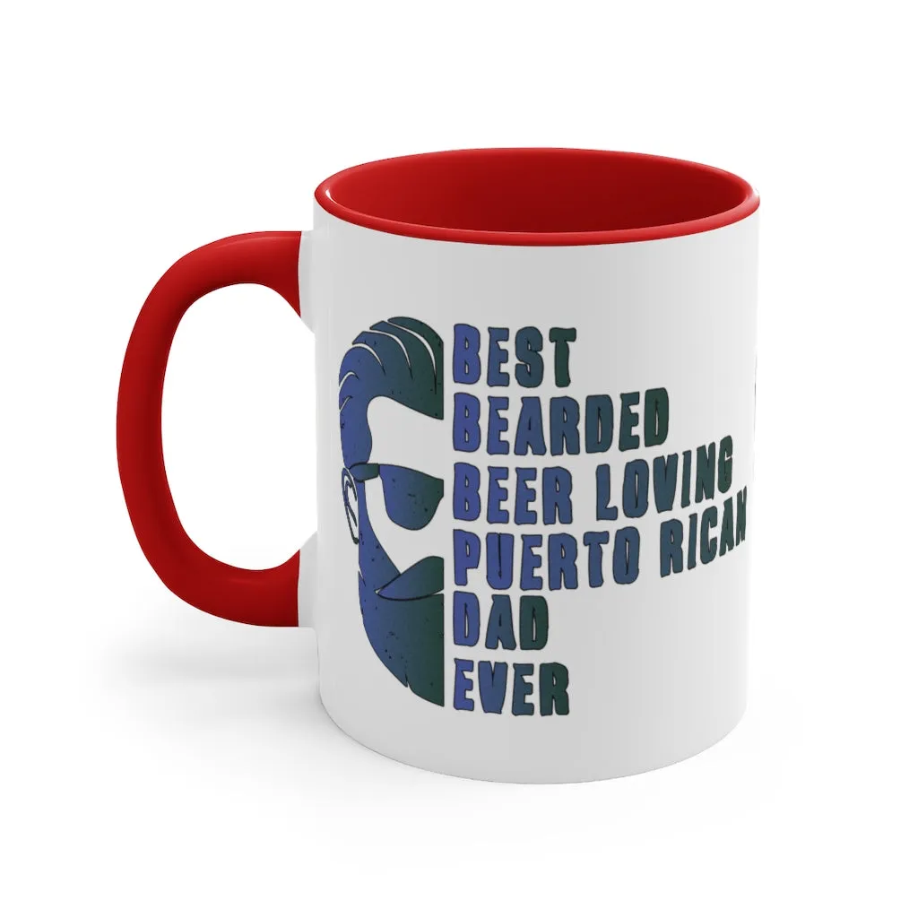 Best Bearded Dad - Accent Coffee Mug, 11oz