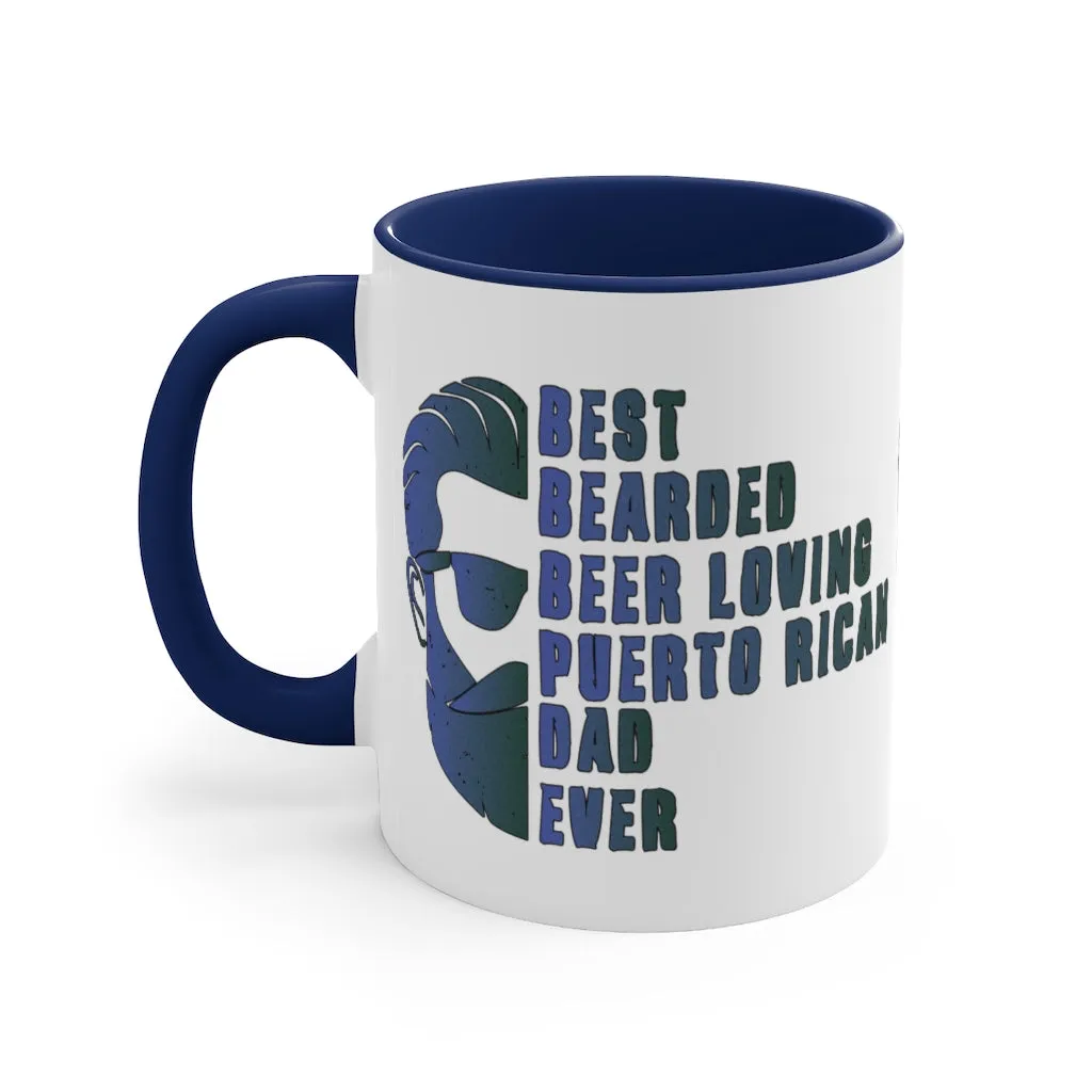 Best Bearded Dad - Accent Coffee Mug, 11oz