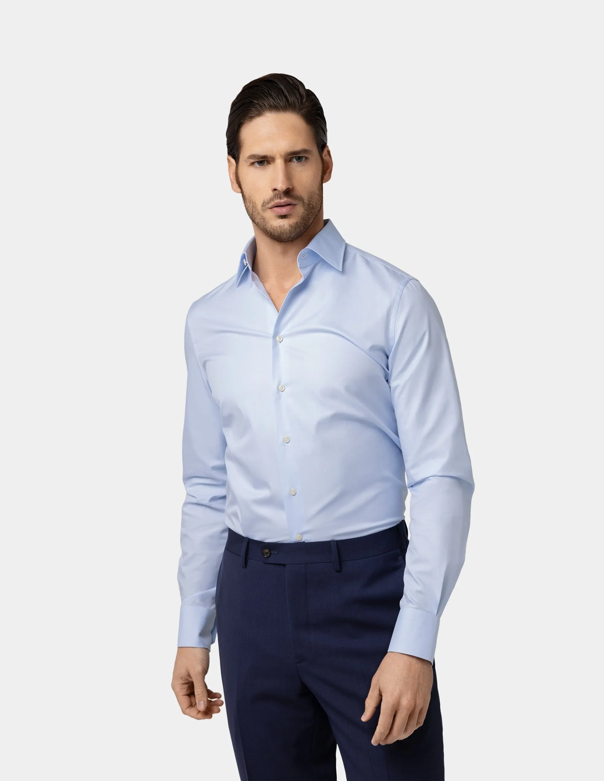 Blue Slim Fit Shirt