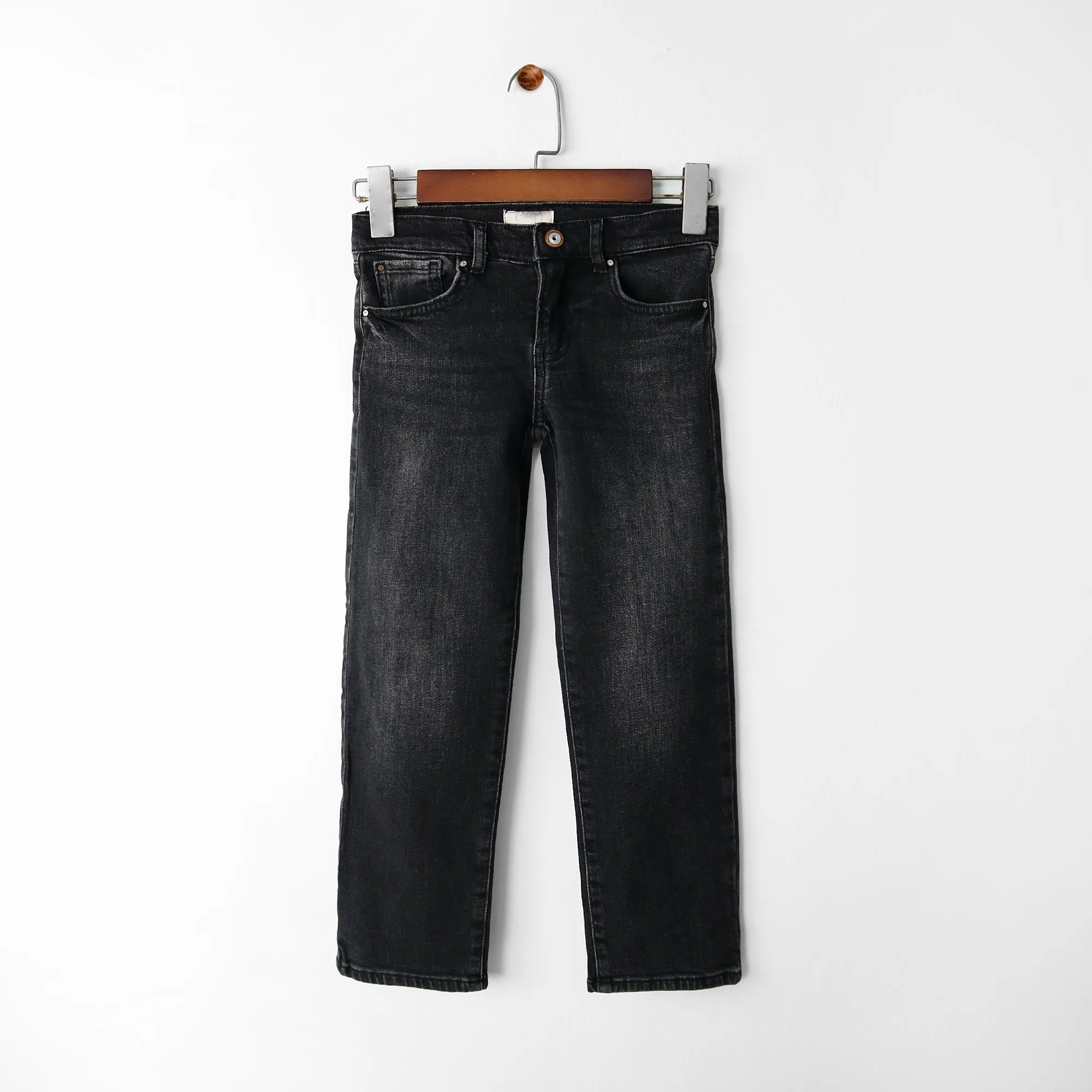 Boys Slim Fit Black Stretch Jeans