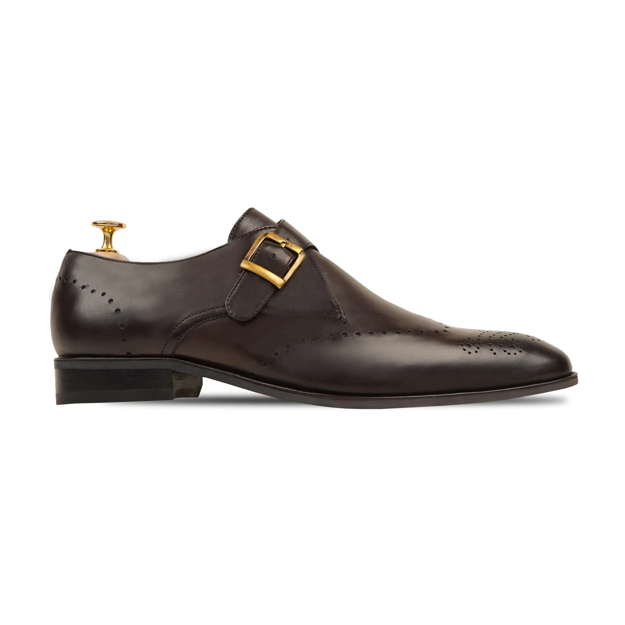 BRECON - DARK BROWN MONKSTRAP