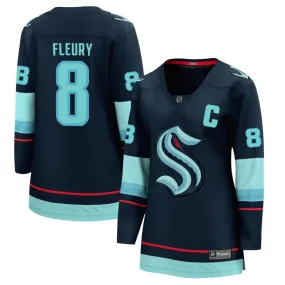 Cale Fleury Seattle Kraken Fanatics Branded Women's Home Breakaway Jersey - Navy