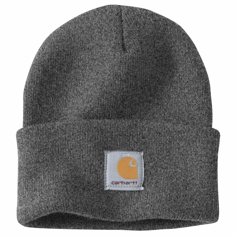 'Carhartt' Acrylic Knit Cuffed Beanie - Coal Heather