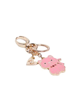 Cat Key Ring - Gold/Pink