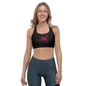 Cat Sports Bra / 'I Am Your Worst Nightmare' / Training Bra