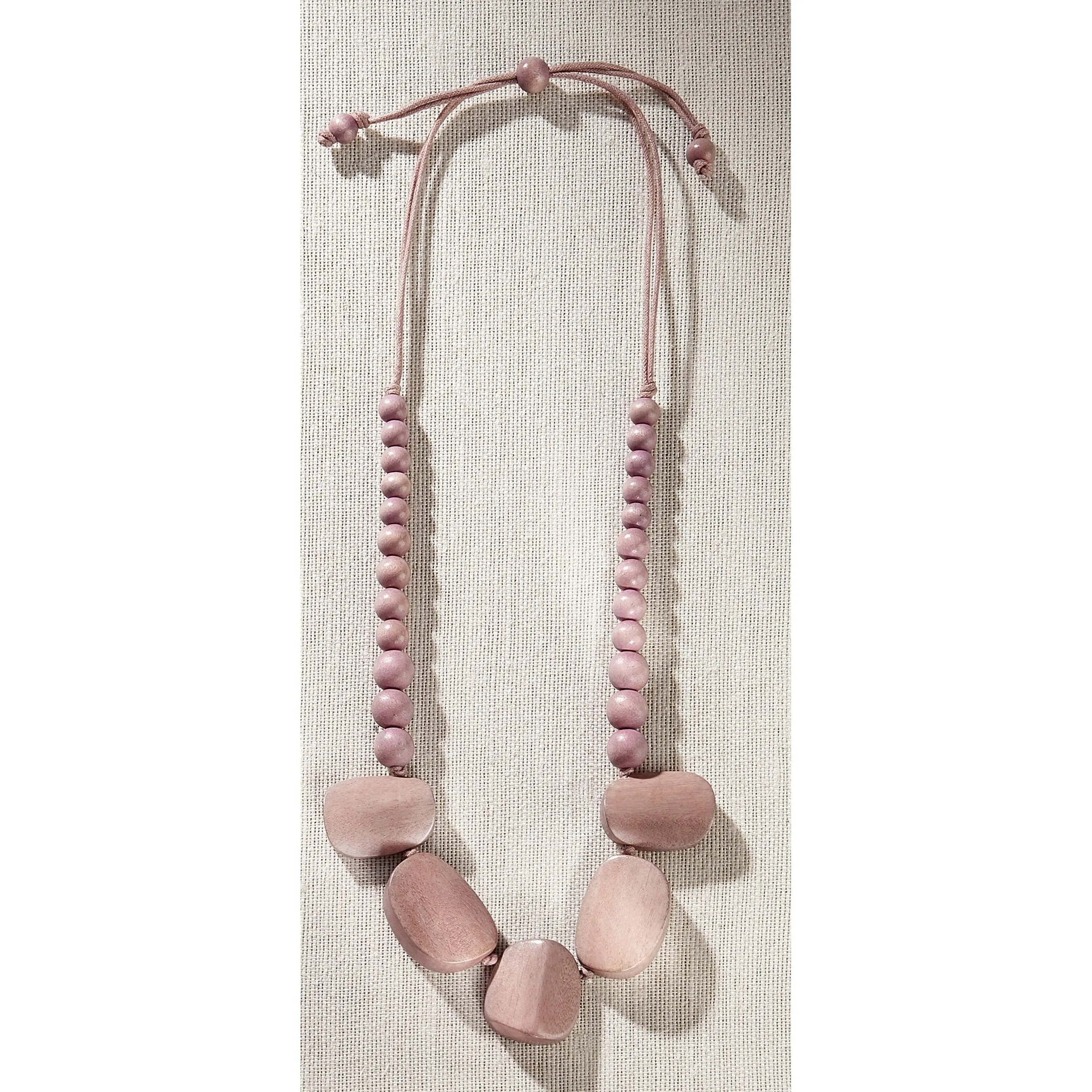 Charlie Paige Wooden Necklace - Chunky Blocks